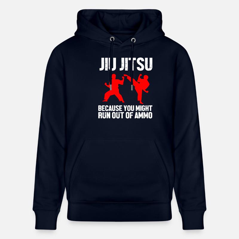 Jiu Jitsu Autodéfense - Sweat à capuche bio CRUISER Stanley/Stella Unisexe - marine