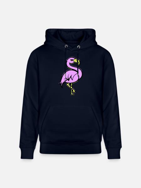 flamingo comic - Stanley/Stella Unisex Bio-Hoodie CRUISER - Navy