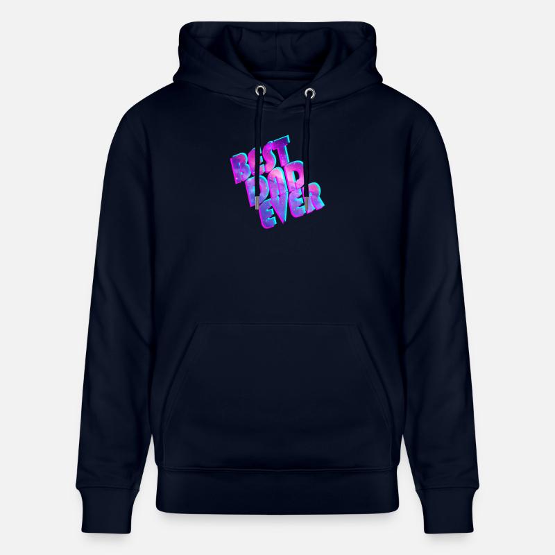 Best Dad Ever space - Stanley/Stella Unisex Bio-Hoodie CRUISER  - Navy