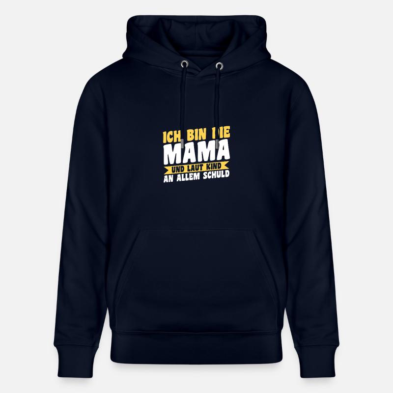 Mère Équipe Maman - Sweat à capuche bio CRUISER Stanley/Stella Unisexe - marine