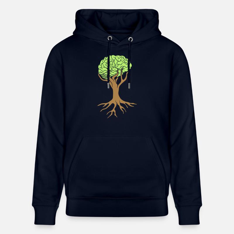 Conception d'arbre de cerveau - Sweat à capuche bio CRUISER Stanley/Stella Unisexe - marine