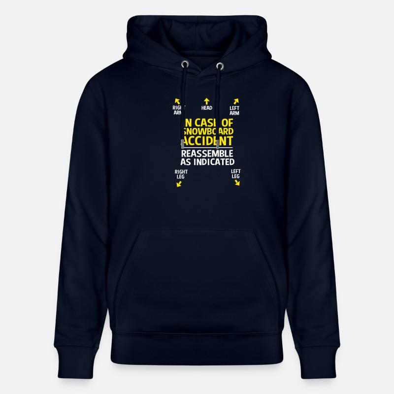 Snowboard Snowboard Vacances snowboard Snowboarders - Sweat à capuche bio CRUISER Stanley/Stella Unisexe - marine