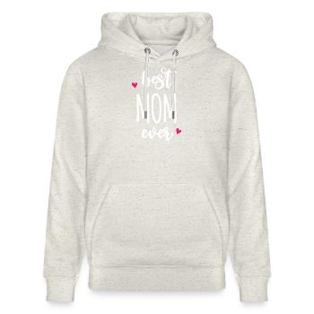 Beste Mutter aller Zeiten - Stanley/Stella Unisex Bio-Hoodie CRUISER  - Beige meliert - Vorne - Alina (178cm) & Michal (187cm)