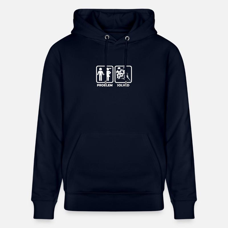 motorcycle superbike problem solution - Stanley/Stella Unisex Bio-Hoodie CRUISER - Navy