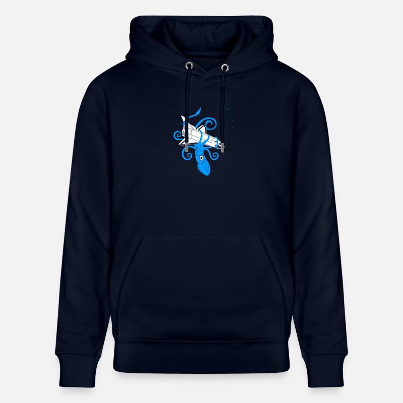 Squid vs Space Shuttle - Sweat à capuche bio CRUISER Stanley/Stella Unisexe - marine