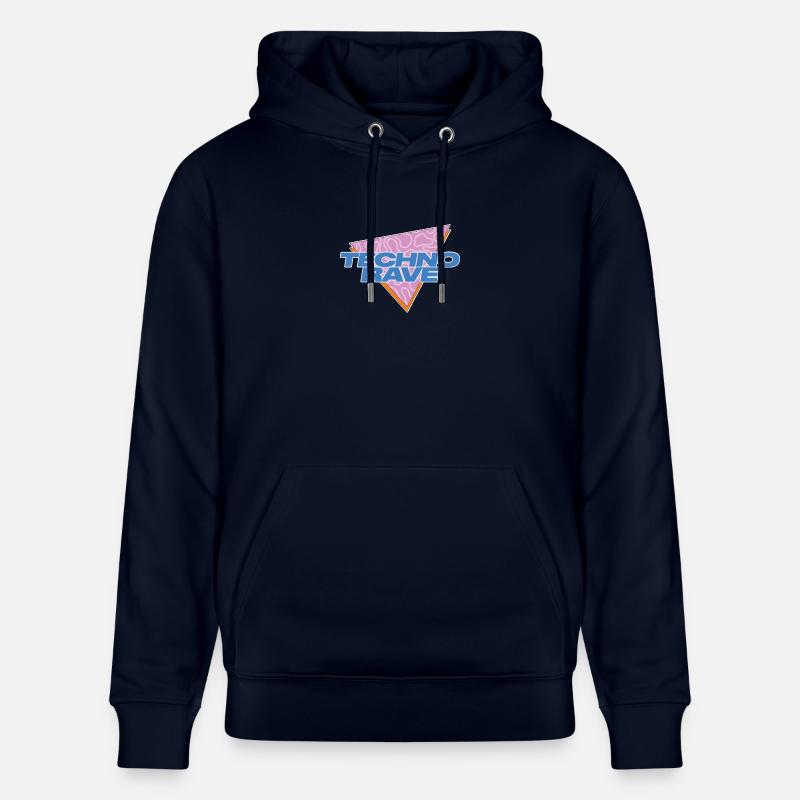 TECHNO RAVE - Sweat à capuche bio CRUISER Stanley/Stella Unisexe - marine