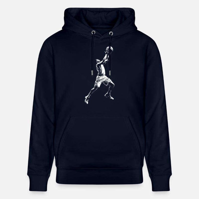 Joueur de basket-ball dunk - Sweat à capuche bio CRUISER Stanley/Stella Unisexe - marine