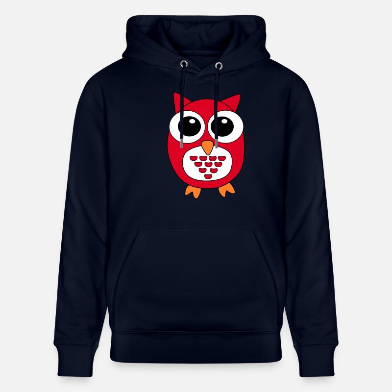Eule rote Eule - Stanley/Stella Unisex Bio-Hoodie CRUISER  - Navy