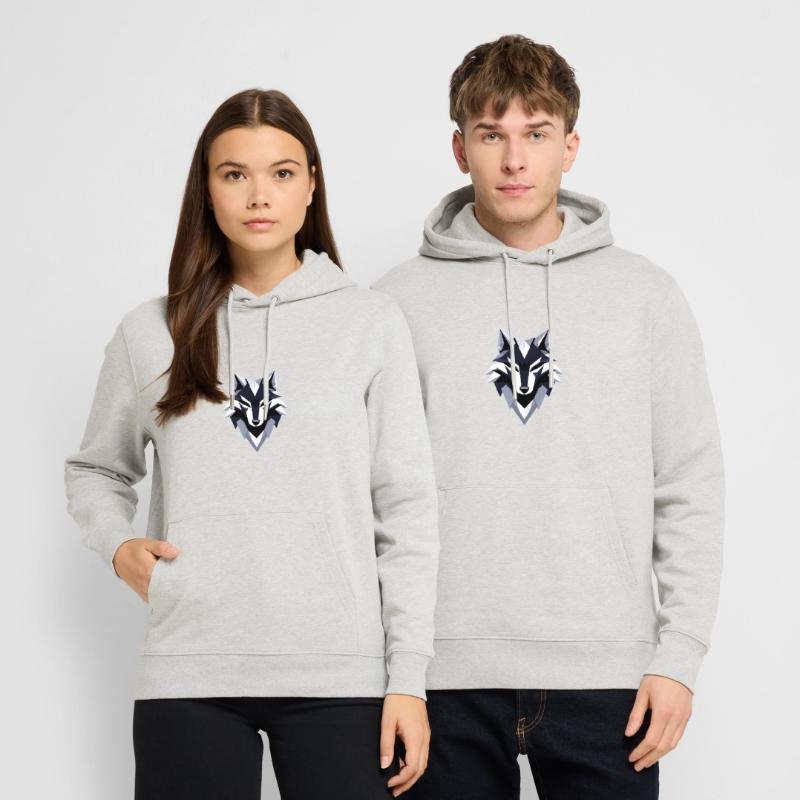 Conception du logo Wolf Low Poly Sweat à capuche bio CRUISER Stanley/Stella Unisexe
