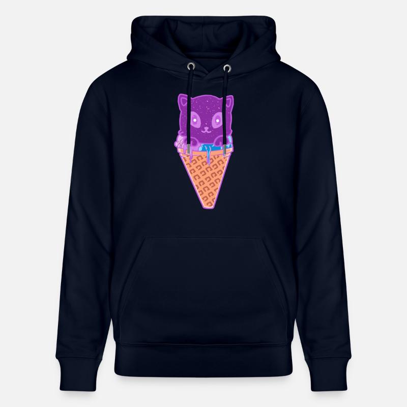 Katze Eiskreme Eiscrem - Stanley/Stella Unisex Bio-Hoodie CRUISER  - Navy