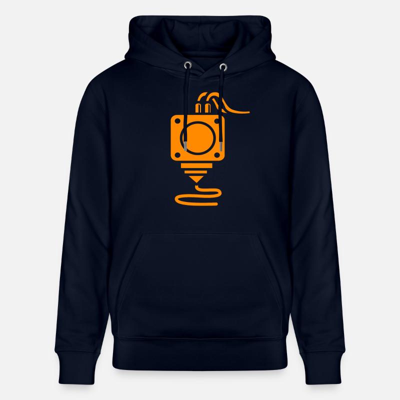 Impression 3D - Sweat à capuche bio CRUISER Stanley/Stella Unisexe - marine