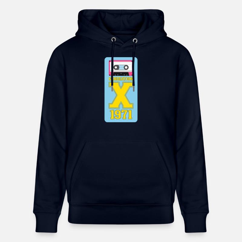 1971 Génération X Hippie Chic - Sweat à capuche bio CRUISER Stanley/Stella Unisexe - marine