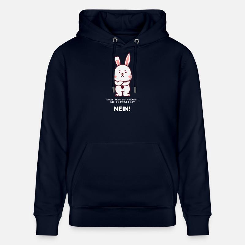 Le lapin dit non ! - Sweat à capuche bio CRUISER Stanley/Stella Unisexe - marine