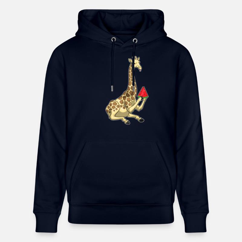 Girafe Pastèque - Sweat à capuche bio CRUISER Stanley/Stella Unisexe - marine
