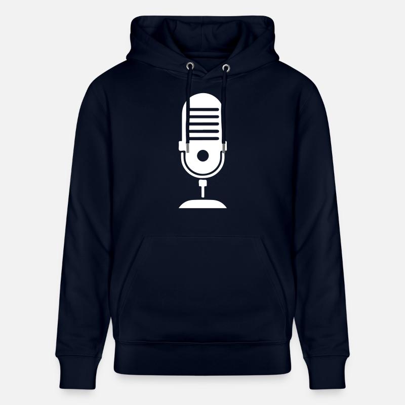 Microphone Podcast Logo - Sweat à capuche bio CRUISER Stanley/Stella Unisexe - marine