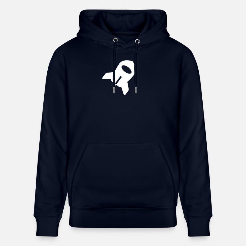 Astronaute cosmonaute fusée spatiale - Sweat à capuche bio CRUISER Stanley/Stella Unisexe - marine
