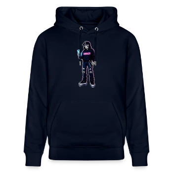 Sarkazzy Szkielet Hacker w streetwearowym swetrze
