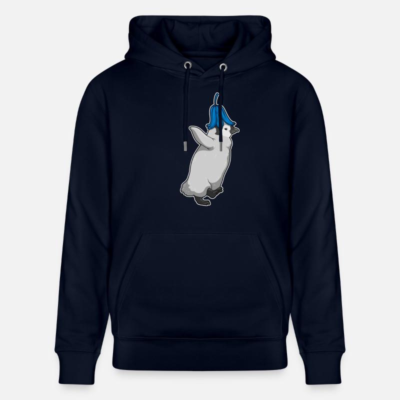Pingouin Fleurs de campanule - Sweat à capuche bio CRUISER Stanley/Stella Unisexe - marine