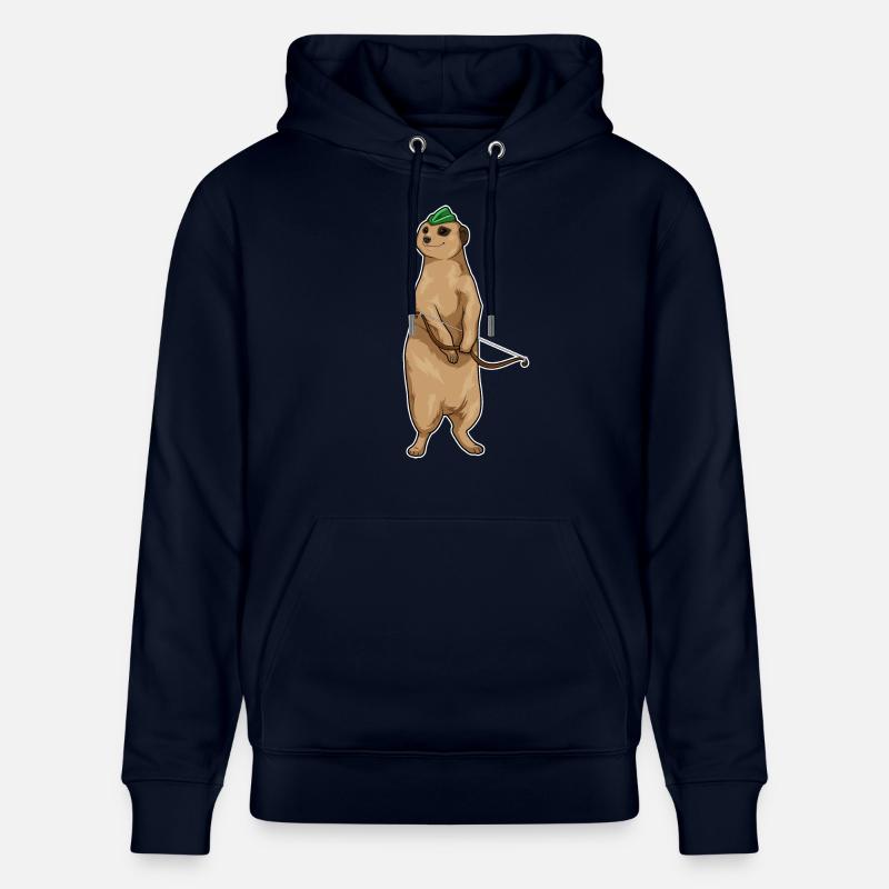 Erdmännchen Bogenschütze Bogen - Stanley/Stella Unisex Bio-Hoodie CRUISER  - Navy