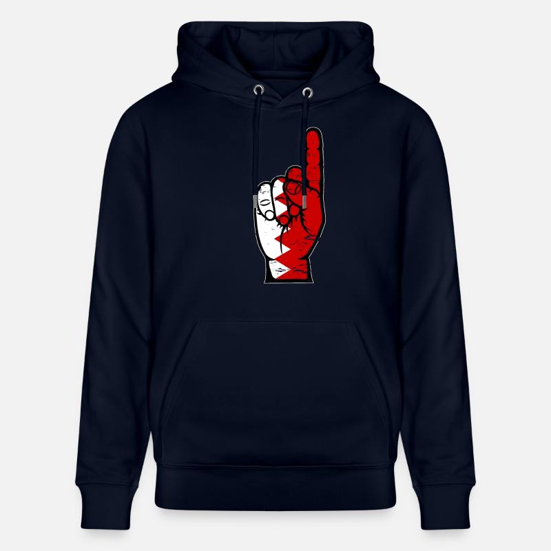 Drapeau de Bahreïn numéro 1 utilisé - Sweat à capuche bio CRUISER Stanley/Stella Unisexe - marine