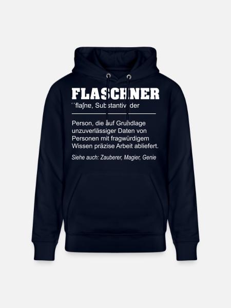 Flaschner lustige Definition - Stanley/Stella Unisex Bio-Hoodie CRUISER - Navy