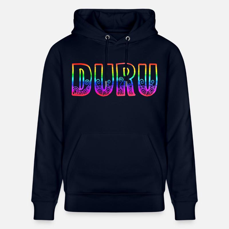 Duru RS Arc-en-ciel - Sweat à capuche bio CRUISER Stanley/Stella Unisexe - marine