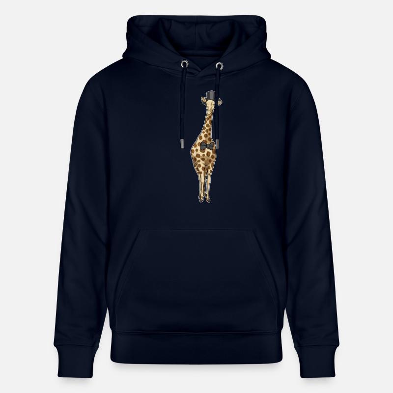 Mariage Giraffe Groom Bow - Sweat à capuche bio CRUISER Stanley/Stella Unisexe - marine