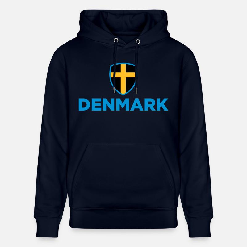 Drapeau national du Danemark - Sweat à capuche bio CRUISER Stanley/Stella Unisexe - marine