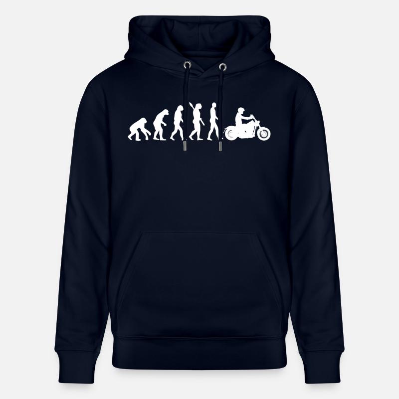Evolution Motorrad Grafik - Stanley/Stella Unisex Bio-Hoodie CRUISER  - Navy