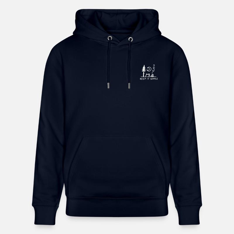 Garde ça simple - Sweat à capuche bio CRUISER Stanley/Stella Unisexe - marine