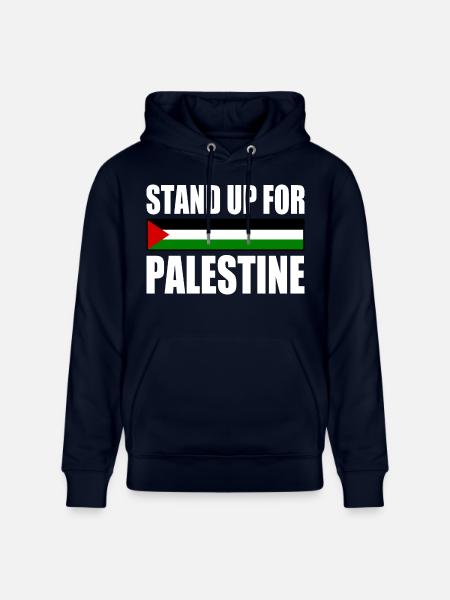 stand up for palestine - Stanley/Stella CRUISER Unisex Organic Hoodie - navy