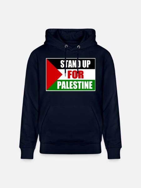 stand up for palestine - Stanley/Stella CRUISER Unisex Organic Hoodie - navy