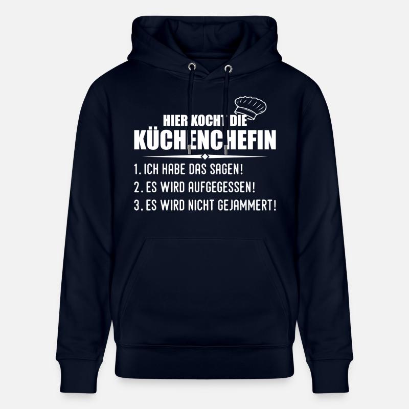 Cuisiner drôle cuisinier chef cadeau - Sweat à capuche bio CRUISER Stanley/Stella Unisexe - marine