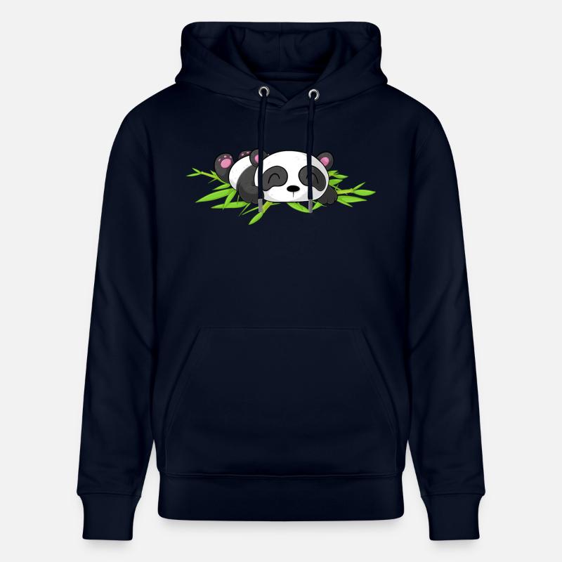 Schlafender Comic Panda - Stanley/Stella Unisex Bio-Hoodie CRUISER  - Navy