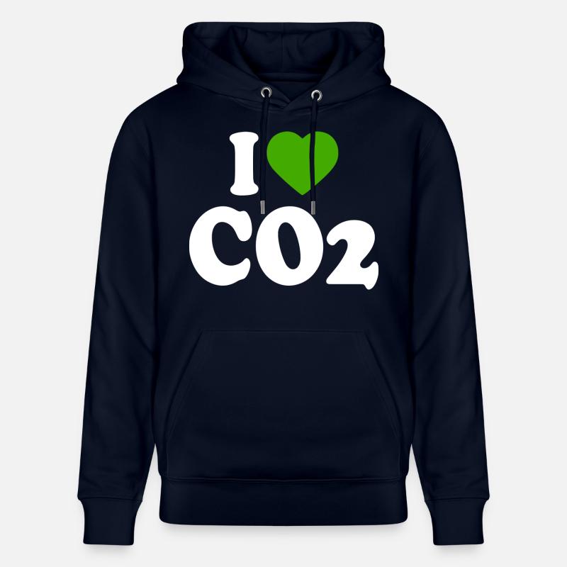 I love co2 - Sweat à capuche bio CRUISER Stanley/Stella Unisexe - marine