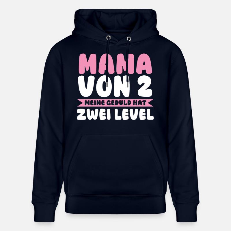 Maman de 2 enfants - Sweat à capuche bio CRUISER Stanley/Stella Unisexe - marine