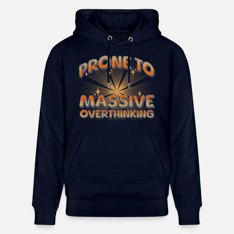 Neige zu massivem overthinking - Stanley/Stella Unisex Bio-Hoodie CRUISER  - Navy