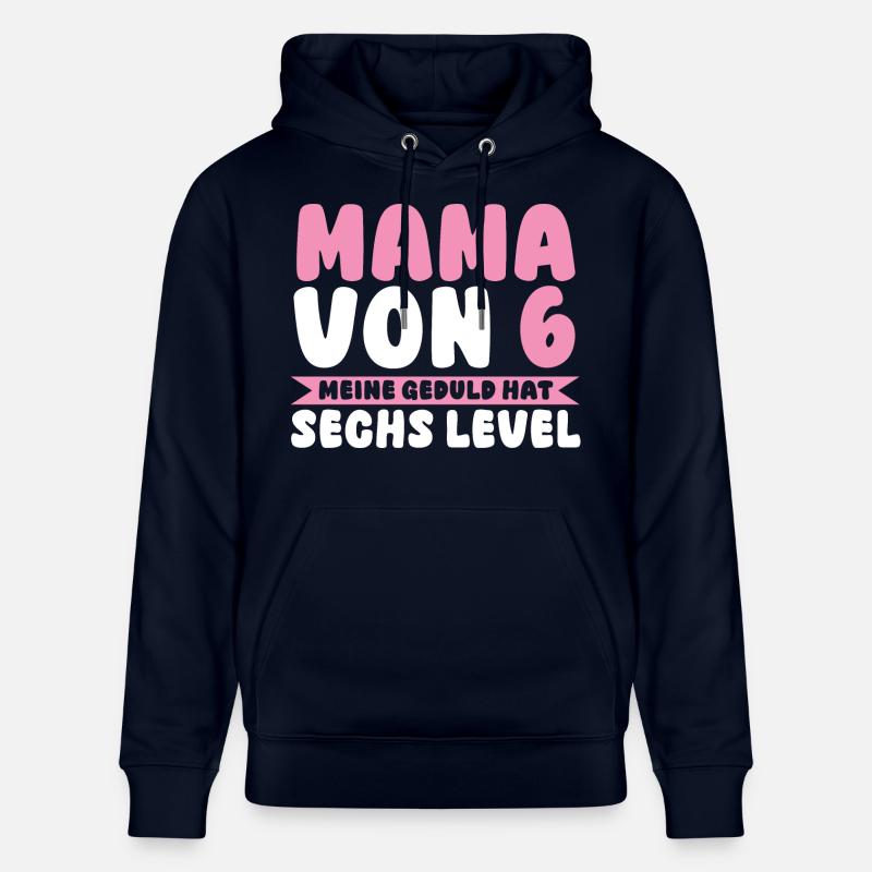 Maman de 6 enfants - Sweat à capuche bio CRUISER Stanley/Stella Unisexe - marine