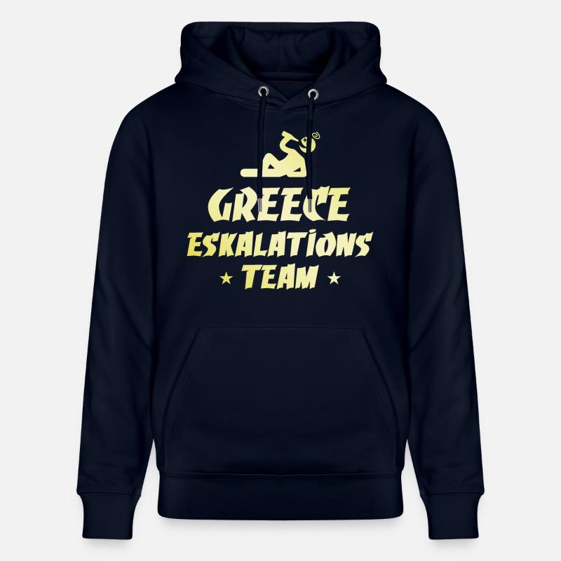Escalade en Grèce - Sweat à capuche bio CRUISER Stanley/Stella Unisexe - marine