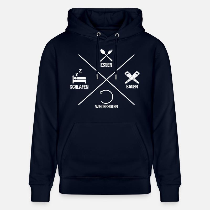 Charpentier Charpentier - Sweat à capuche bio CRUISER Stanley/Stella Unisexe - marine