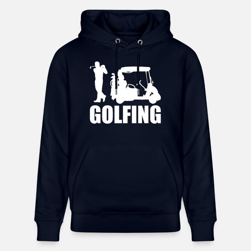 Golf Golf Dicton Golfeur - Sweat à capuche bio CRUISER Stanley/Stella Unisexe - marine