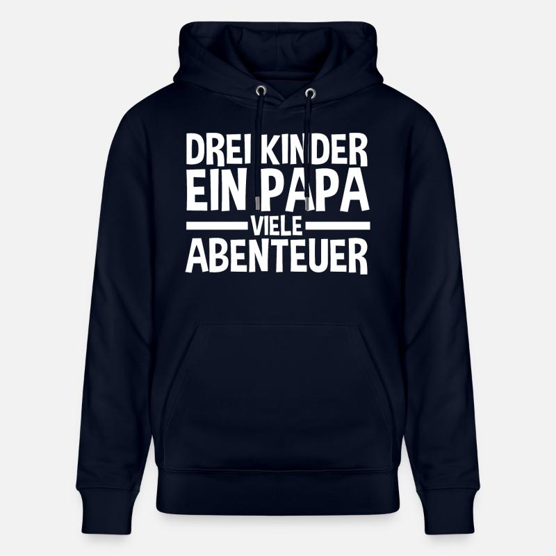 Père de 3 enfants - Sweat à capuche bio CRUISER Stanley/Stella Unisexe - marine