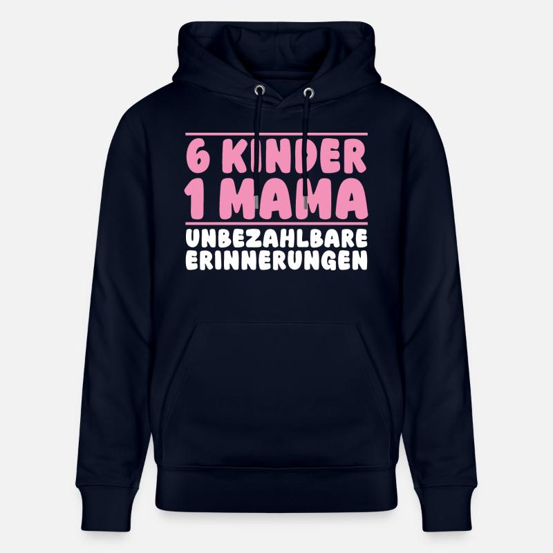 Maman de 6 enfants - Sweat à capuche bio CRUISER Stanley/Stella Unisexe - marine