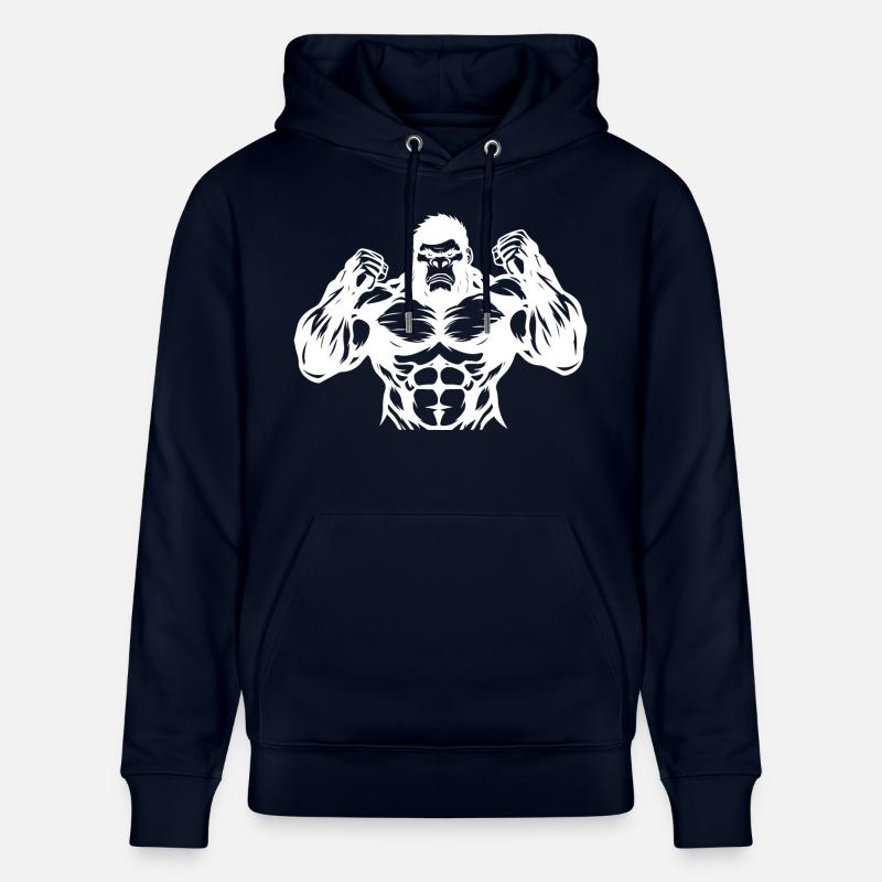 Gorilla Musculation - Sweat à capuche bio CRUISER Stanley/Stella Unisexe - marine