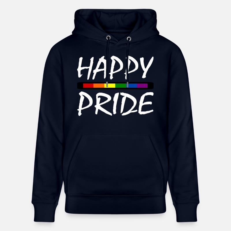 Happy pride - Sweat à capuche bio CRUISER Stanley/Stella Unisexe - marine