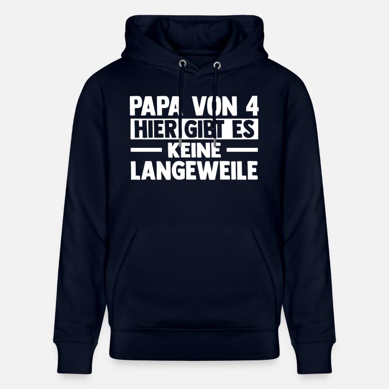 Père de 4 enfants - Sweat à capuche bio CRUISER Stanley/Stella Unisexe - marine