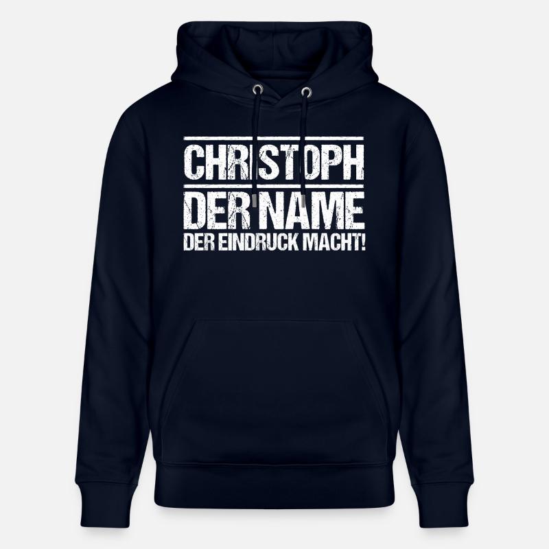 Prénom Chris Christoph - Sweat à capuche bio CRUISER Stanley/Stella Unisexe - marine