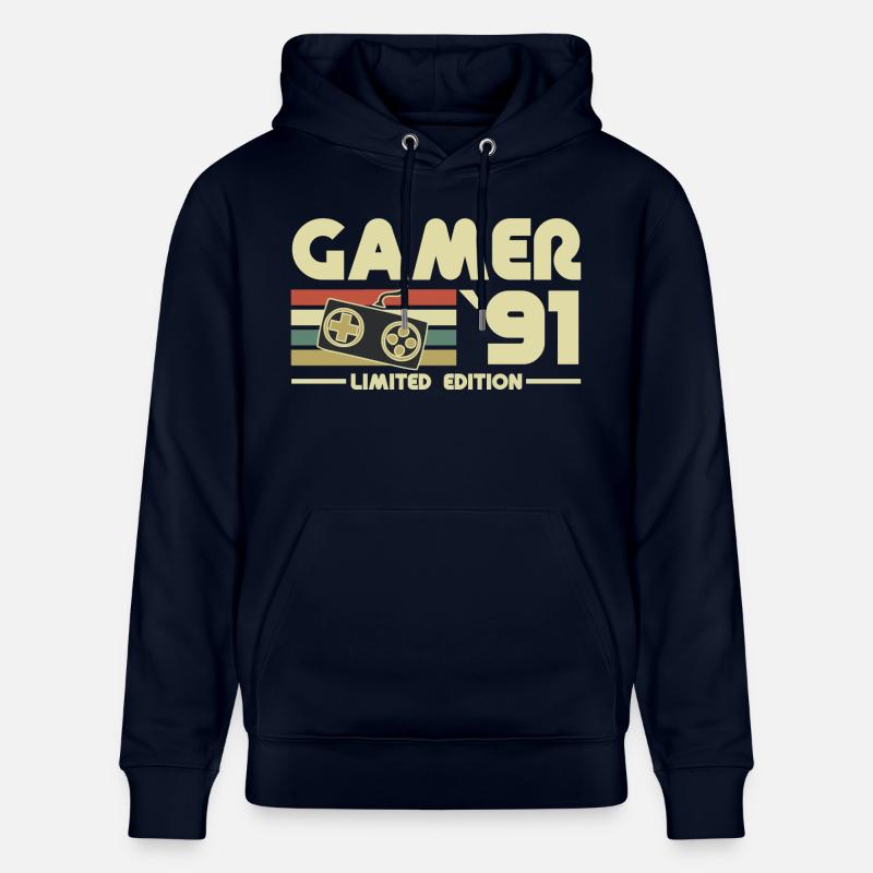 gamer 91 - Sweat à capuche bio CRUISER Stanley/Stella Unisexe - marine