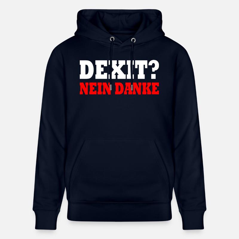Dexit non merci - Sweat à capuche bio CRUISER Stanley/Stella Unisexe - marine