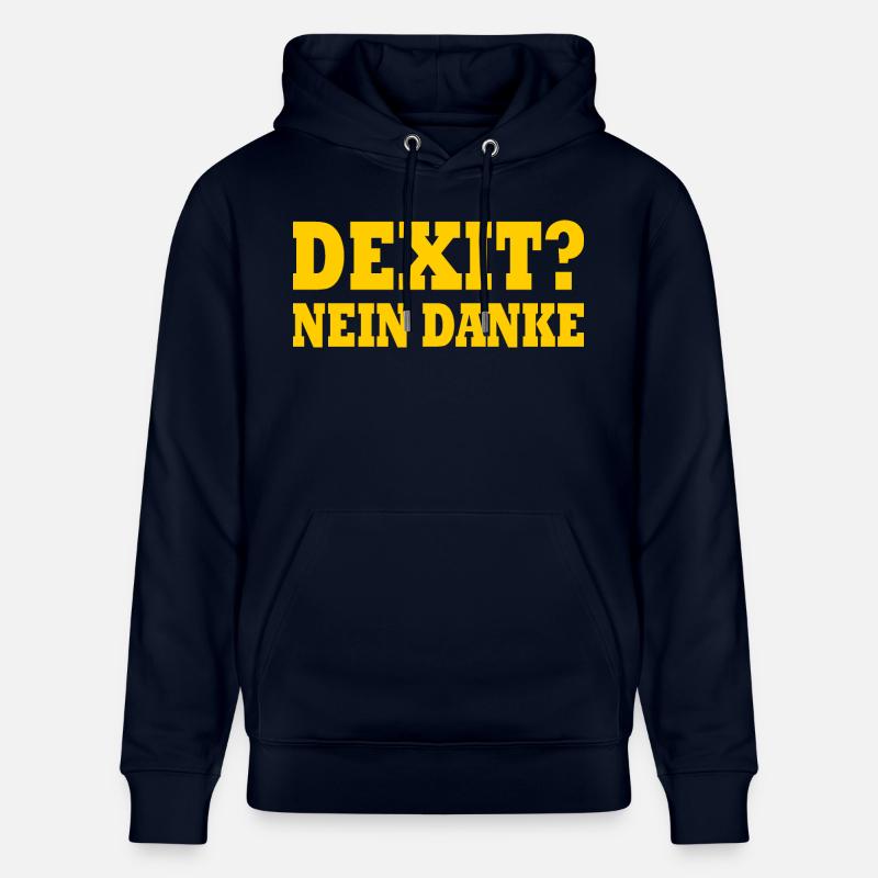 Dexit non merci - Sweat à capuche bio CRUISER Stanley/Stella Unisexe - marine